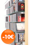 CD-Regal STORAY aus Ahorn Massivholz für 600 CDs - stark reduziert 