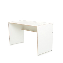 Puristic Desk white, plywood