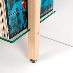 QUADRA DVD-Regal oder Bücherregal aus Massivholz Esche