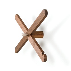 Coat rack Simply X walnut wood
