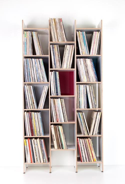 ORWE Plywood shelving for LP in white - Extension Element